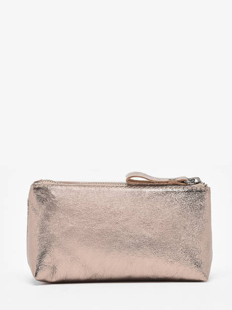 Zipped Leather Nine Pouch Milano Gray nine NI22114N other view 2