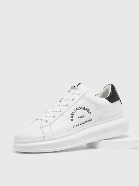 Sneakers Kapri Men Maison In Leather Karl lagerfeld White men KL52538 other view 1