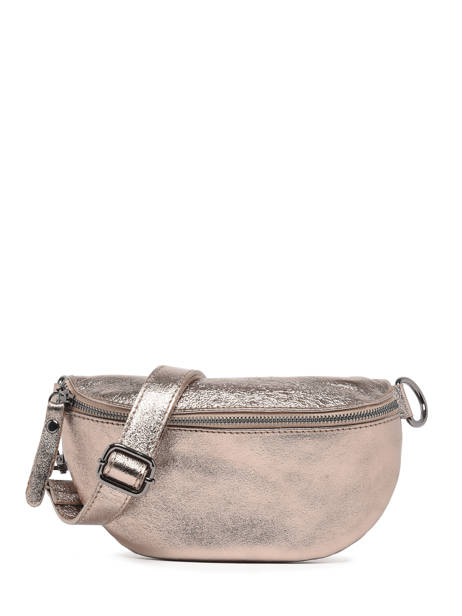 Sac Banane Nine Cuir Milano Gris nine NI19091N