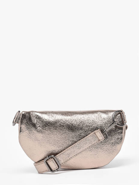 Sac Banane Nine Cuir Milano Gris nine NI19091N vue secondaire 4