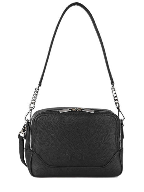 Leather Charlotte Crossbody Bag Nathan baume Black event 2