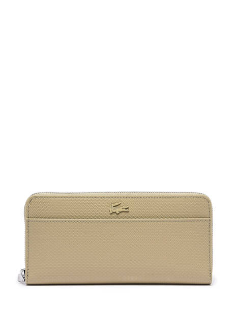 Portefeuille Chantaco Cuir Lacoste Beige chantaco NF3885KL