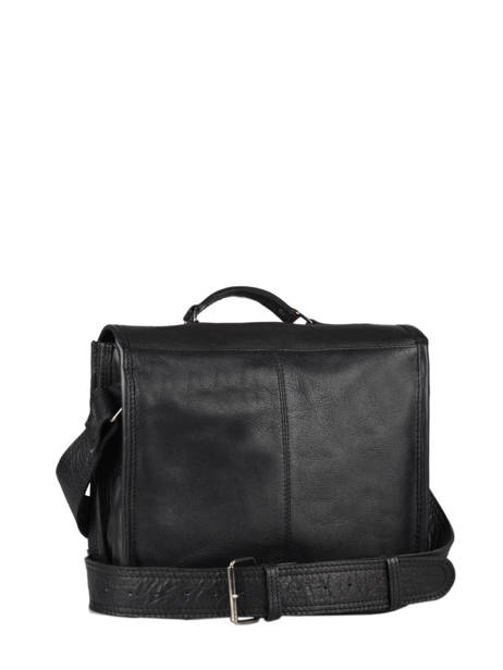 Le  Cartable  S Cuir Paul marius Noir vintage S vue secondaire 4