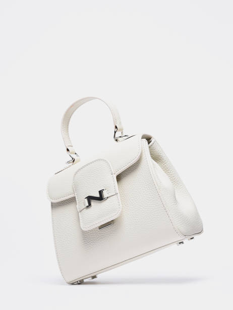 Leather Mini Duras Crossbody Bag Nathan baume White ines 4 other view 2