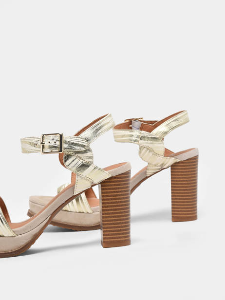 Heeled Sandals Jain In Leather Mam'zelle Gold women CSG1H03 other view 1