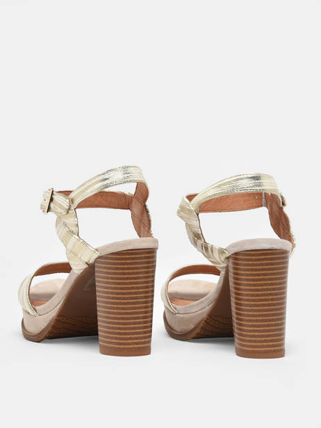 Heeled Sandals Jain In Leather Mam'zelle Gold women CSG1H03 other view 3