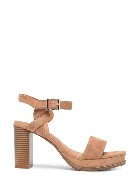 Heeled Sandals Jain In Leather Mam'zelle Brown women CSG1H03