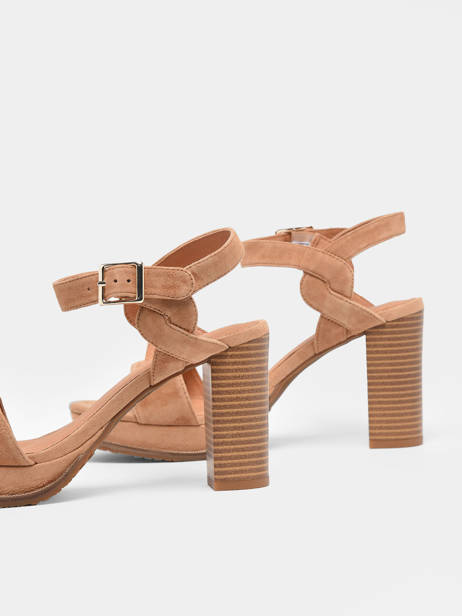 Heeled Sandals Jain In Leather Mam'zelle Brown women CSG1H03 other view 1