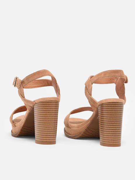 Heeled Sandals Jain In Leather Mam'zelle Brown women CSG1H03 other view 4