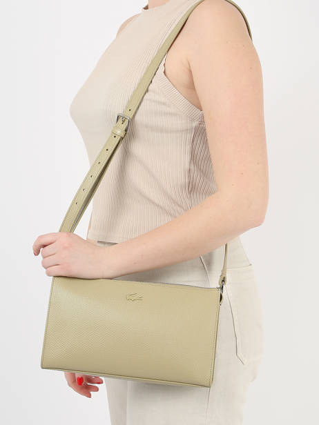 Sac Bandoulière Chantaco Cuir Lacoste Beige chantaco NF4159KL vue secondaire 1