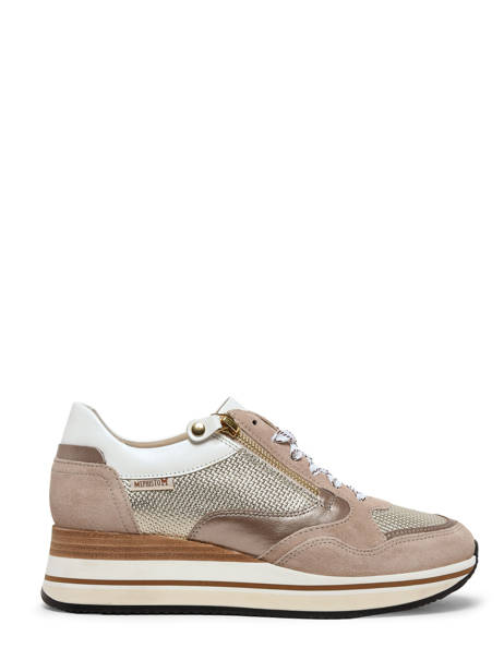 Sneakers Olimpia En Cuir Mephisto Beige women P5139142