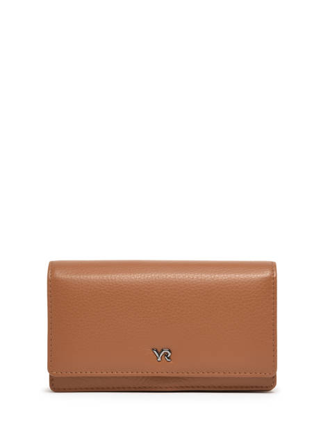 Wallet Leather Yves renard Brown foulonne 29495