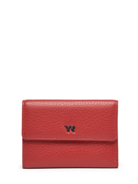 Wallet Leather Yves renard Red foulonne 29421