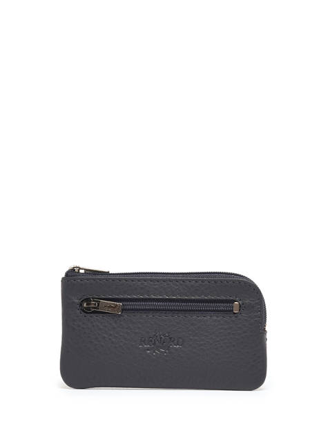 Coin Purse Leather Yves renard Blue foulonne 2310