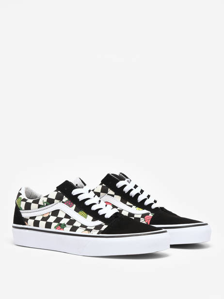 Sneakers Old Skool Fruit Checkerboard Vans Black women 7NTY28 other view 2