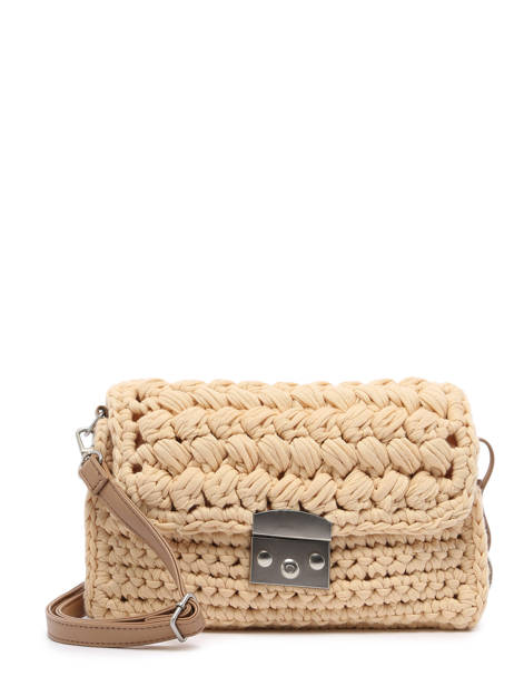 Sac Bandoulière Champetre Le voyage en panier Beige champetre PM653