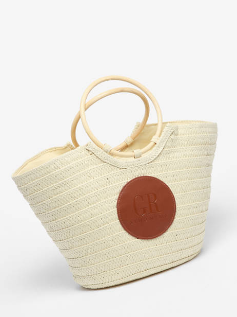 Sac Porté Main Beach Paille Georges rech Beige beach PE22058 vue secondaire 2