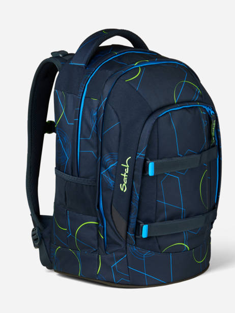 Backpack 2 Compartments Satch Blue pack SIN1 other view 1