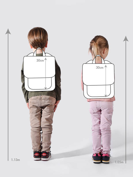 Mini Backpack 1 Compartment Trixie Brown animals 90 other view 1