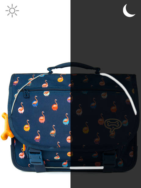 Satchel 2 Compartments Lily Girls Stones and bones Blue girls G other view 6