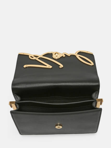 Sac Porté épaule K Signature Cuir Karl lagerfeld Noir k signature 235W3061 vue secondaire 3