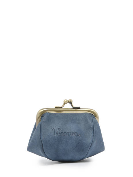 Coin Purse Woomen Blue cerisier WCER97