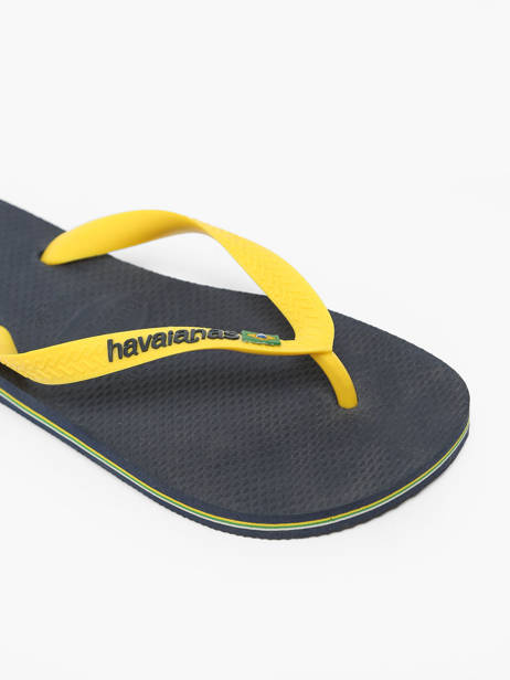 Tongs Brasil Logo Havaianas Bleu men 4110850H vue secondaire 1