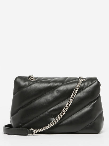 Sac Bandoulière Love Bag Puff Cuir Pinko Noir love bag puff A0F2 vue secondaire 4