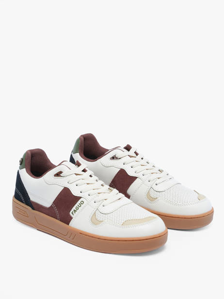 Ceiba Sneakers In Leather Faguo Beige men 23CG3206 other view 3
